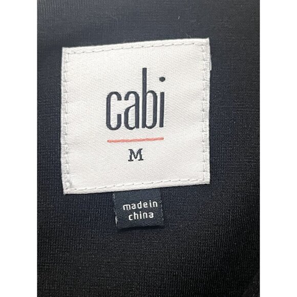 Cabi V-Neck Knee Length Dress Hidden Pockets Back Zip Ruched sleeves Size Medium - Picture 5 of 13